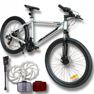 ROWER GÓRSKI MTB 26 SHIMANO 21 BIEGÓW 2xTARCZE RAMA ALUMINIOWA 18