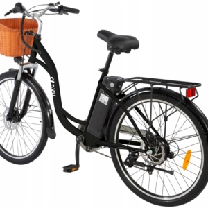 Rower elektryczny DYU C6 czarny 12.5AH 70km 250 W 25km/h 26 